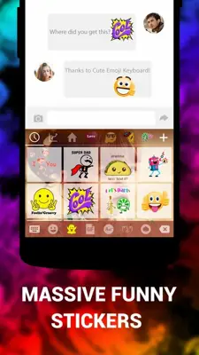 Emoji Keyboard Cute Emoticons android App screenshot 1